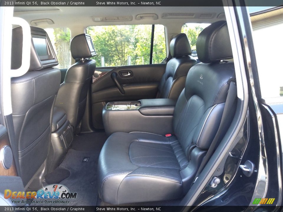 2013 Infiniti QX 56 Black Obsidian / Graphite Photo #12