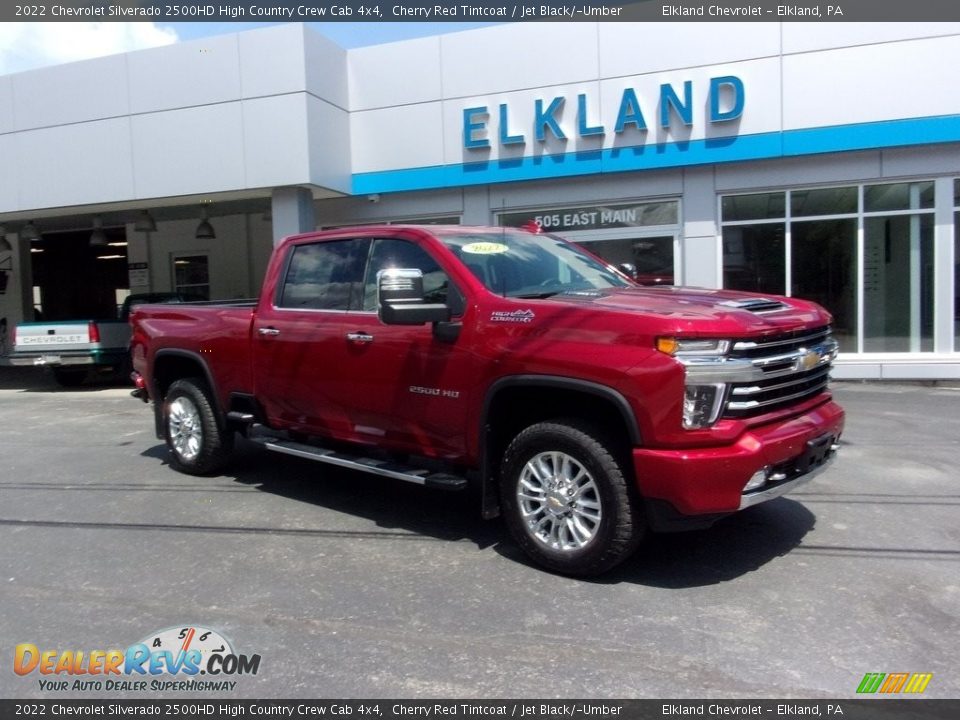 2022 Chevrolet Silverado 2500HD High Country Crew Cab 4x4 Cherry Red Tintcoat / Jet Black/­Umber Photo #1