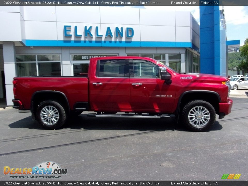 2022 Chevrolet Silverado 2500HD High Country Crew Cab 4x4 Cherry Red Tintcoat / Jet Black/­Umber Photo #2