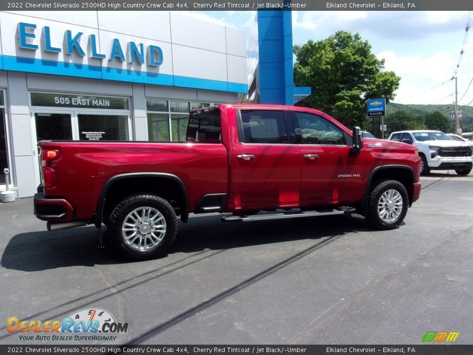 2022 Chevrolet Silverado 2500HD High Country Crew Cab 4x4 Cherry Red Tintcoat / Jet Black/­Umber Photo #3