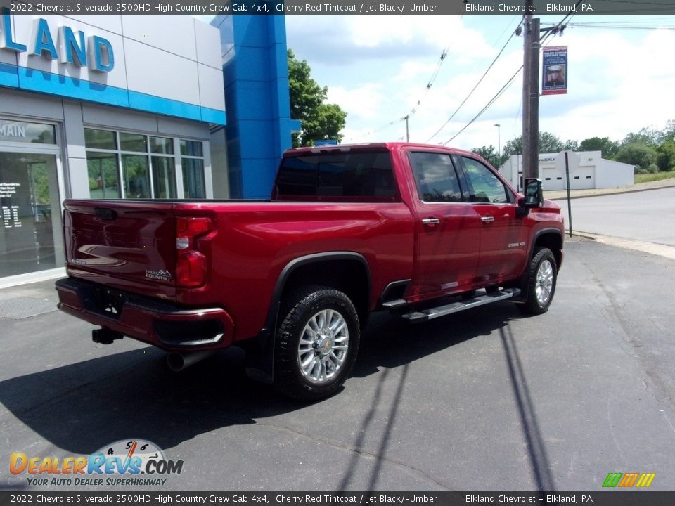 2022 Chevrolet Silverado 2500HD High Country Crew Cab 4x4 Cherry Red Tintcoat / Jet Black/­Umber Photo #4