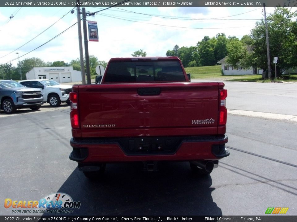 2022 Chevrolet Silverado 2500HD High Country Crew Cab 4x4 Cherry Red Tintcoat / Jet Black/­Umber Photo #5