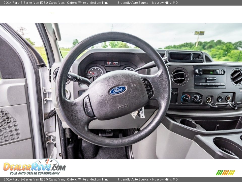 2014 Ford E-Series Van E250 Cargo Van Oxford White / Medium Flint Photo #27