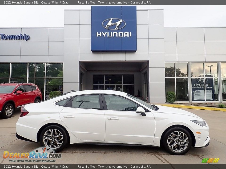 2022 Hyundai Sonata SEL Quartz White / Gray Photo #1