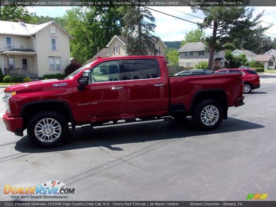 2022 Chevrolet Silverado 2500HD High Country Crew Cab 4x4 Cherry Red Tintcoat / Jet Black/­Umber Photo #7