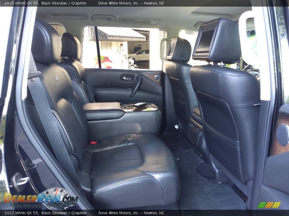 2013 Infiniti QX 56 Black Obsidian / Graphite Photo #19