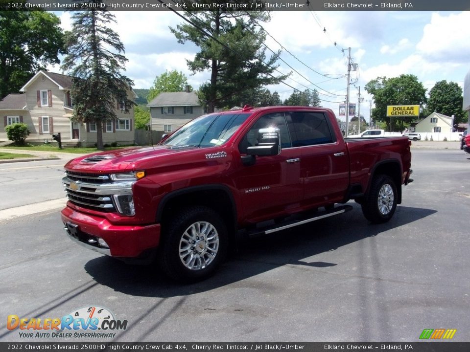 2022 Chevrolet Silverado 2500HD High Country Crew Cab 4x4 Cherry Red Tintcoat / Jet Black/­Umber Photo #8