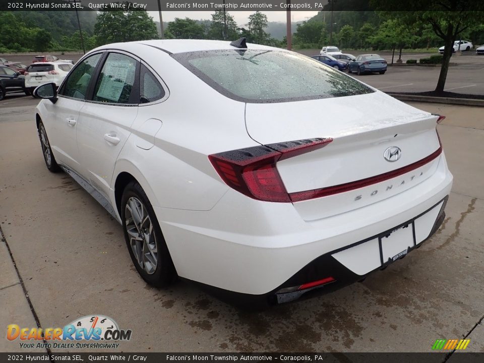 2022 Hyundai Sonata SEL Quartz White / Gray Photo #4