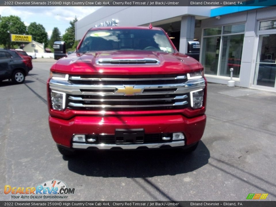 2022 Chevrolet Silverado 2500HD High Country Crew Cab 4x4 Cherry Red Tintcoat / Jet Black/­Umber Photo #9