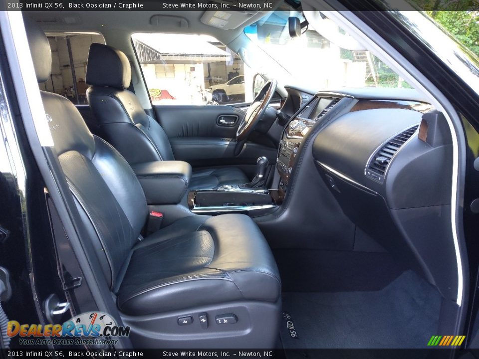 2013 Infiniti QX 56 Black Obsidian / Graphite Photo #21