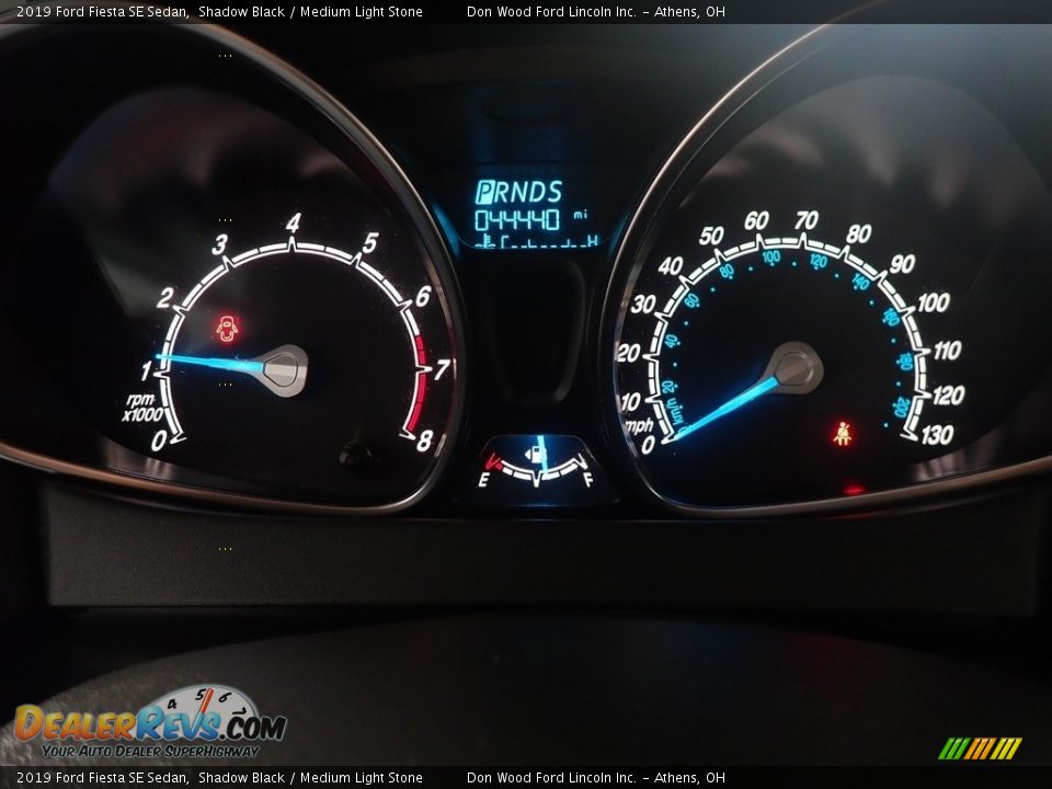 2019 Ford Fiesta SE Sedan Shadow Black / Medium Light Stone Photo #28