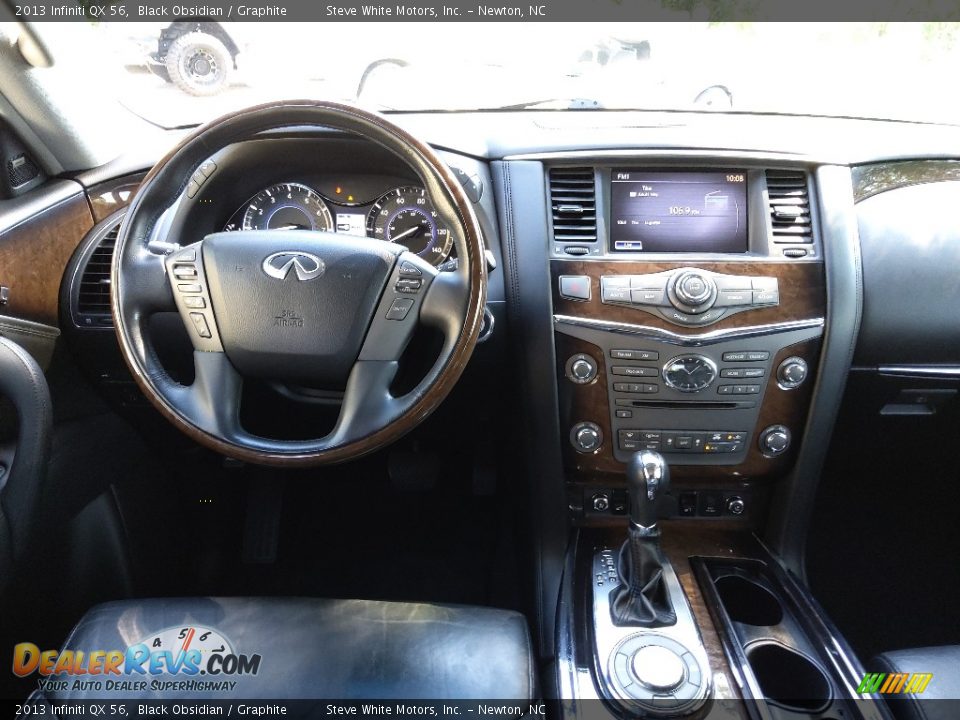 2013 Infiniti QX 56 Black Obsidian / Graphite Photo #22