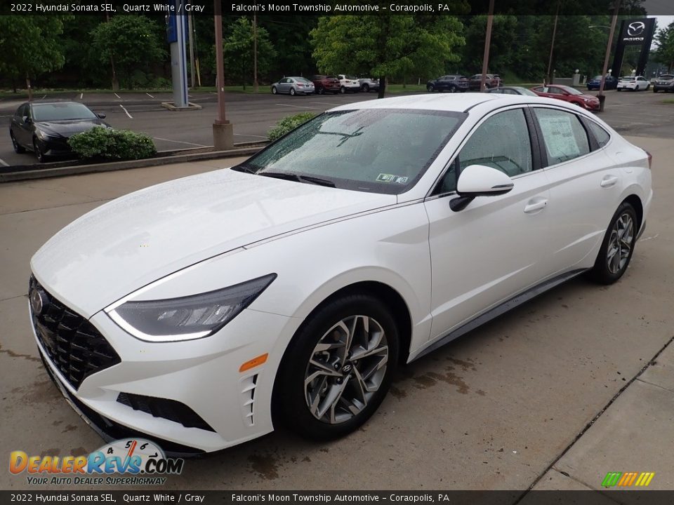 2022 Hyundai Sonata SEL Quartz White / Gray Photo #6