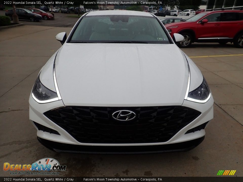 2022 Hyundai Sonata SEL Quartz White / Gray Photo #7