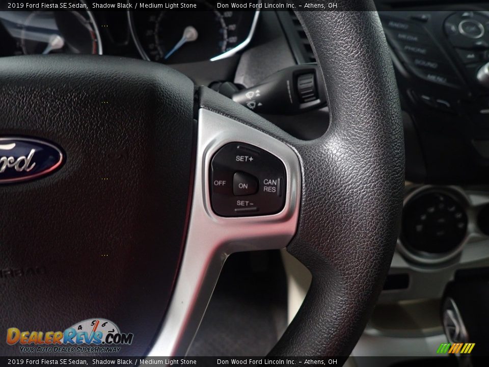 2019 Ford Fiesta SE Sedan Shadow Black / Medium Light Stone Photo #30