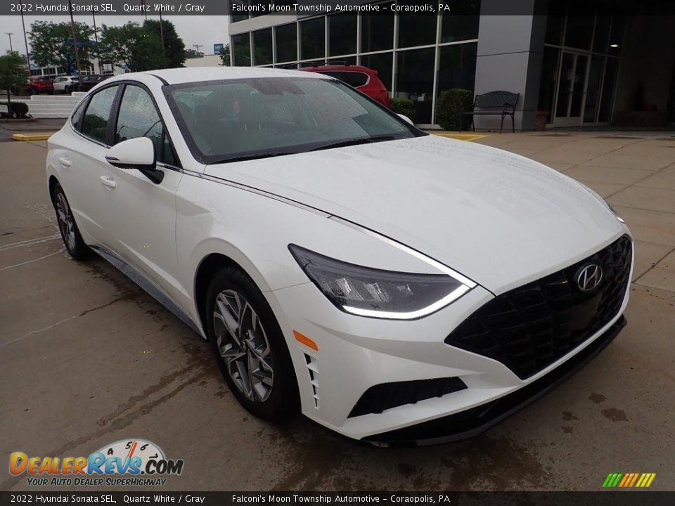 2022 Hyundai Sonata SEL Quartz White / Gray Photo #8