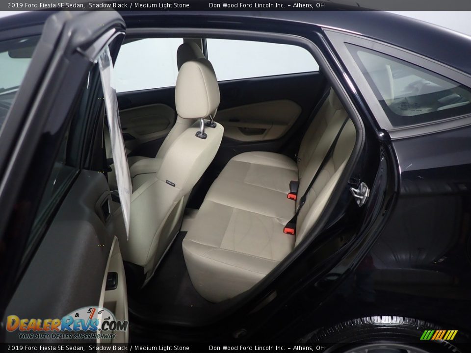 2019 Ford Fiesta SE Sedan Shadow Black / Medium Light Stone Photo #35