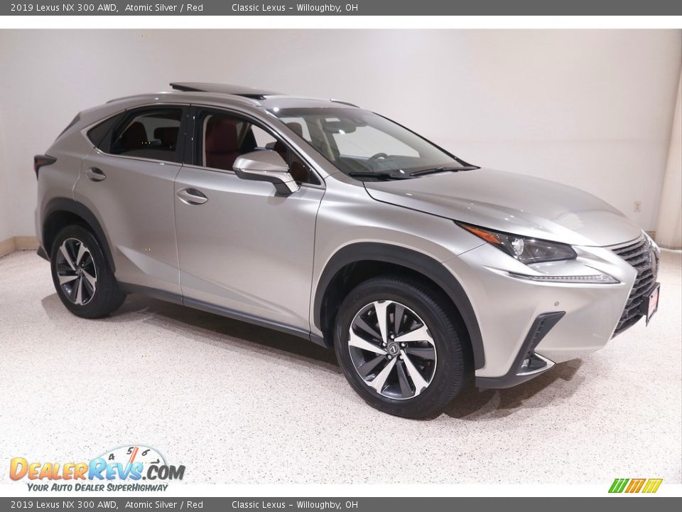 2019 Lexus NX 300 AWD Atomic Silver / Red Photo #1