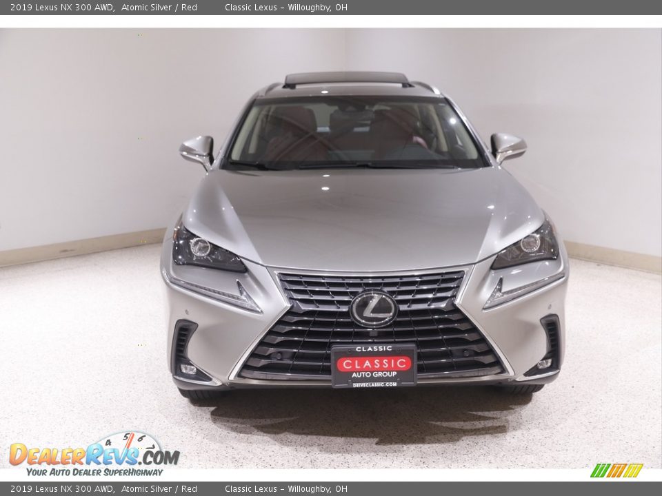 2019 Lexus NX 300 AWD Atomic Silver / Red Photo #2