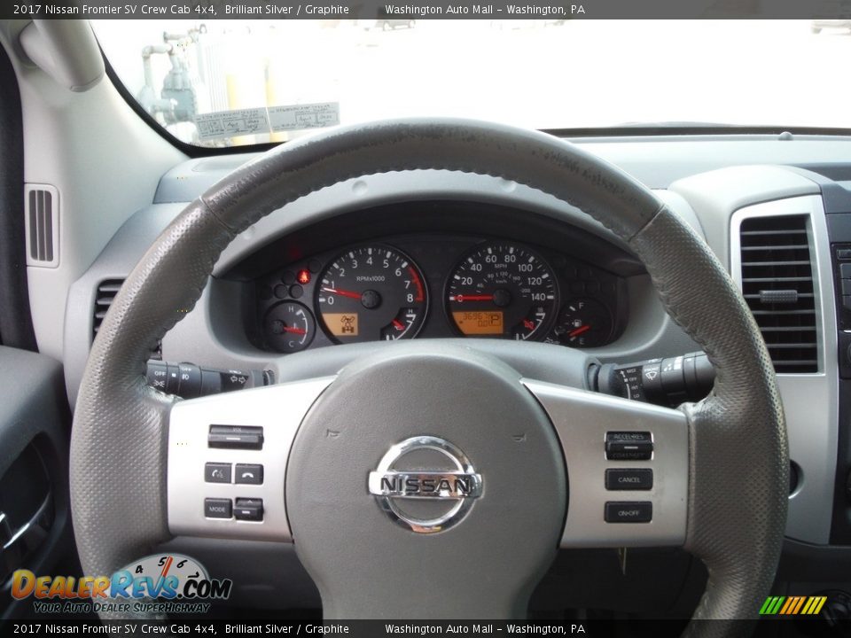 2017 Nissan Frontier SV Crew Cab 4x4 Steering Wheel Photo #27