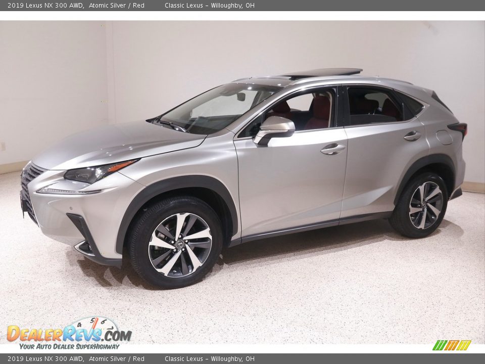 2019 Lexus NX 300 AWD Atomic Silver / Red Photo #3