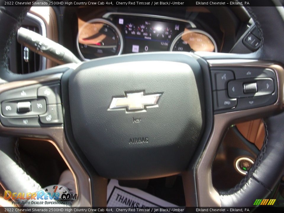 2022 Chevrolet Silverado 2500HD High Country Crew Cab 4x4 Cherry Red Tintcoat / Jet Black/­Umber Photo #30