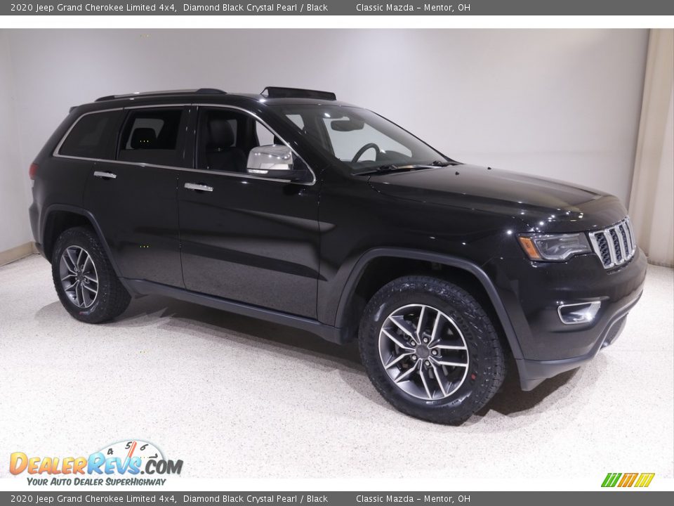 2020 Jeep Grand Cherokee Limited 4x4 Diamond Black Crystal Pearl / Black Photo #1