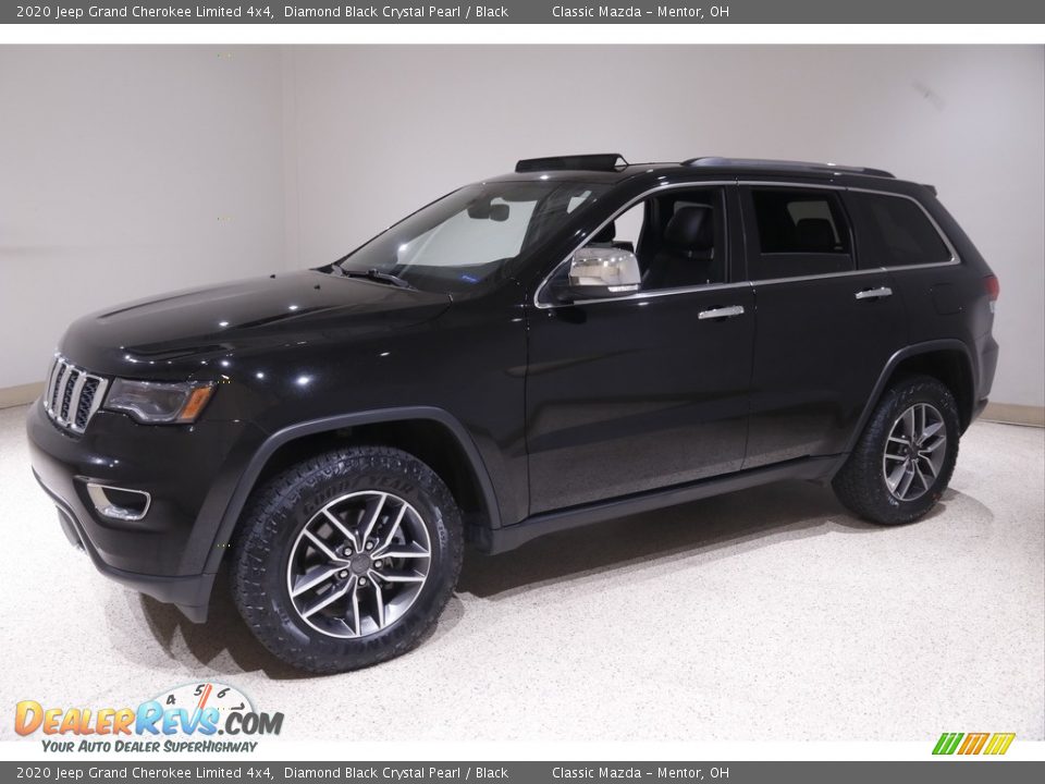 2020 Jeep Grand Cherokee Limited 4x4 Diamond Black Crystal Pearl / Black Photo #3