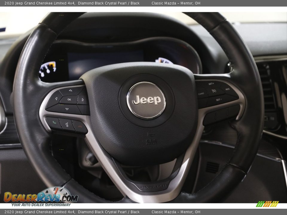 2020 Jeep Grand Cherokee Limited 4x4 Diamond Black Crystal Pearl / Black Photo #7