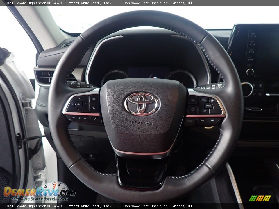 2021 Toyota Highlander XLE AWD Blizzard White Pearl / Black Photo #29