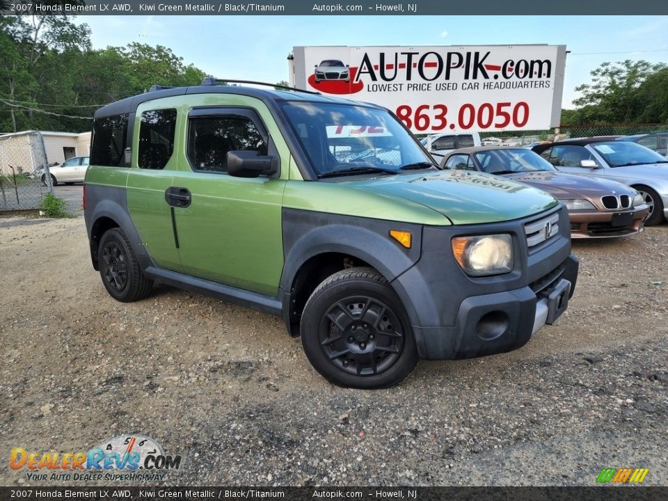 2007 Honda Element LX AWD Kiwi Green Metallic / Black/Titanium Photo #1