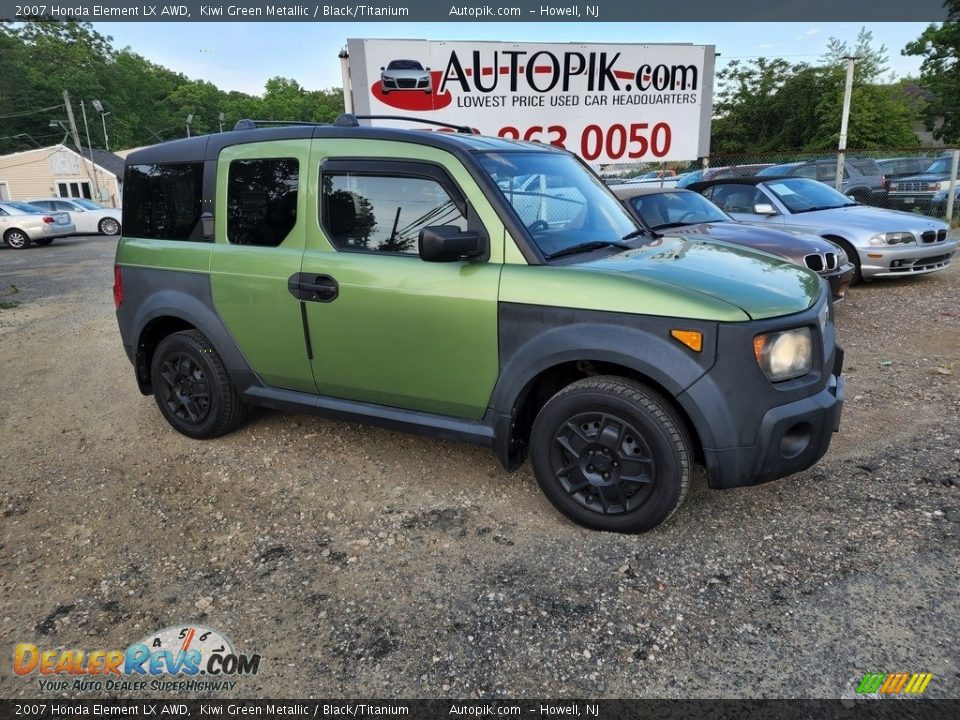 2007 Honda Element LX AWD Kiwi Green Metallic / Black/Titanium Photo #2