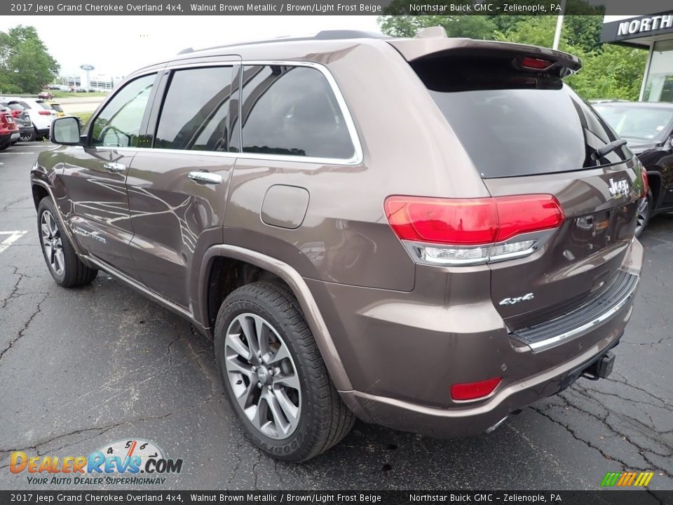 2017 Jeep Grand Cherokee Overland 4x4 Walnut Brown Metallic / Brown/Light Frost Beige Photo #3