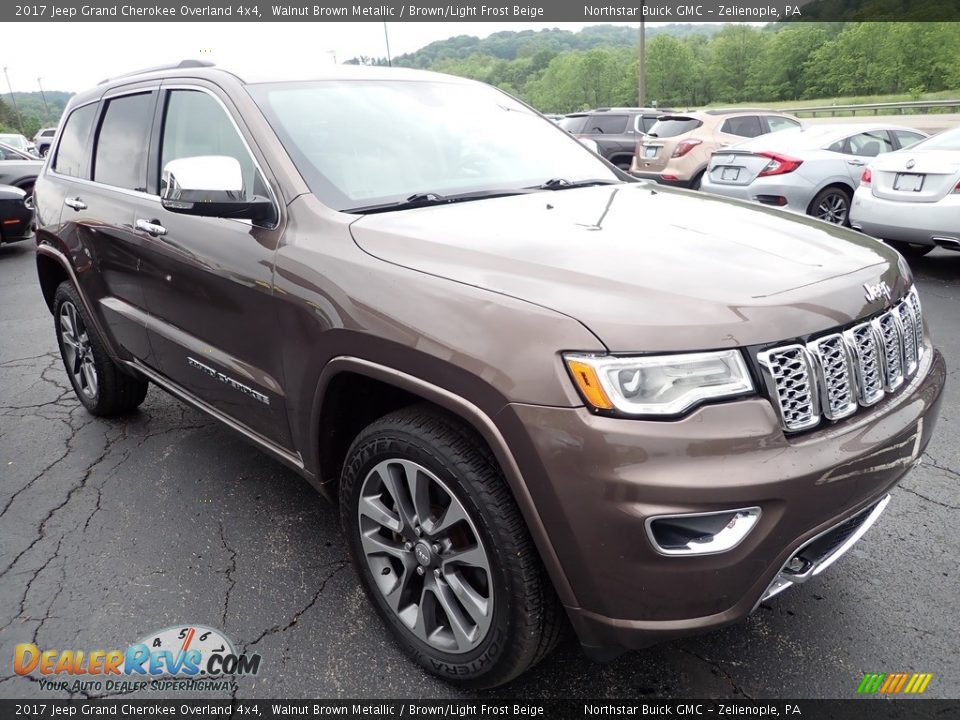 2017 Jeep Grand Cherokee Overland 4x4 Walnut Brown Metallic / Brown/Light Frost Beige Photo #9