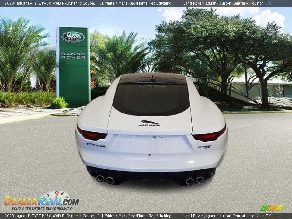 2023 Jaguar F-TYPE P450 AWD R-Dynamic Coupe Fuji White / Mars Red/Flame Red Stitching Photo #6