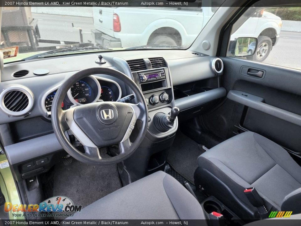 Black/Titanium Interior - 2007 Honda Element LX AWD Photo #13