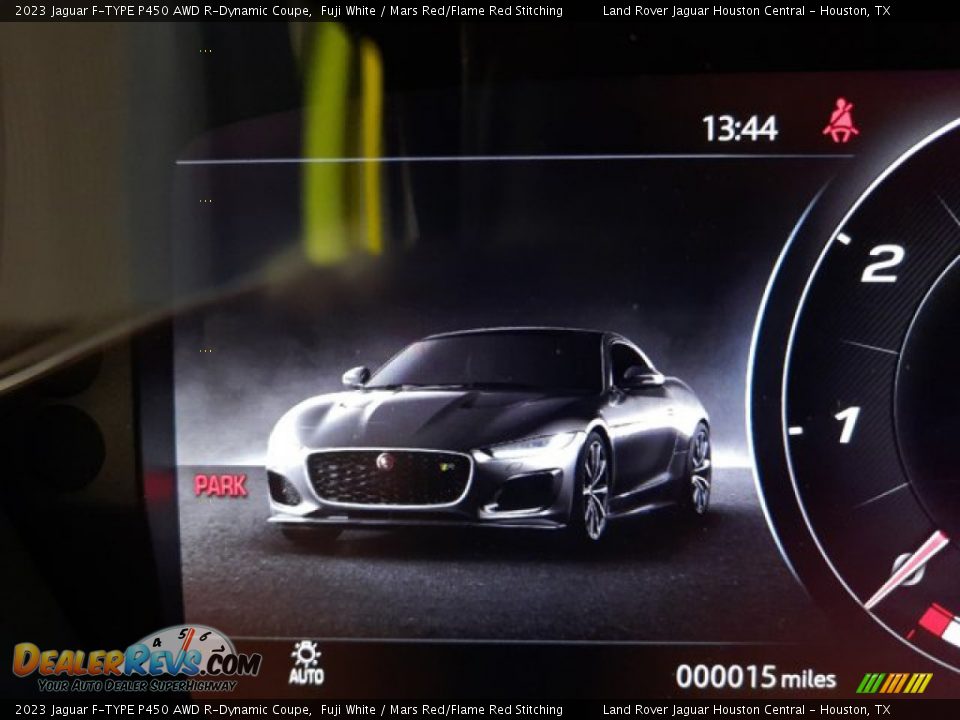 2023 Jaguar F-TYPE P450 AWD R-Dynamic Coupe Fuji White / Mars Red/Flame Red Stitching Photo #14