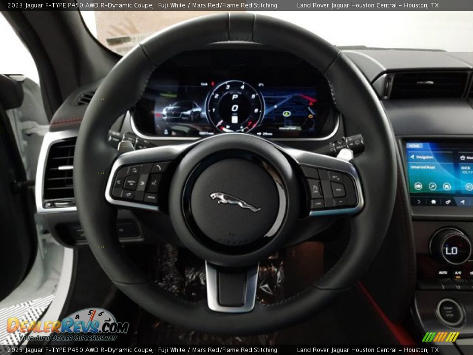 2023 Jaguar F-TYPE P450 AWD R-Dynamic Coupe Steering Wheel Photo #15