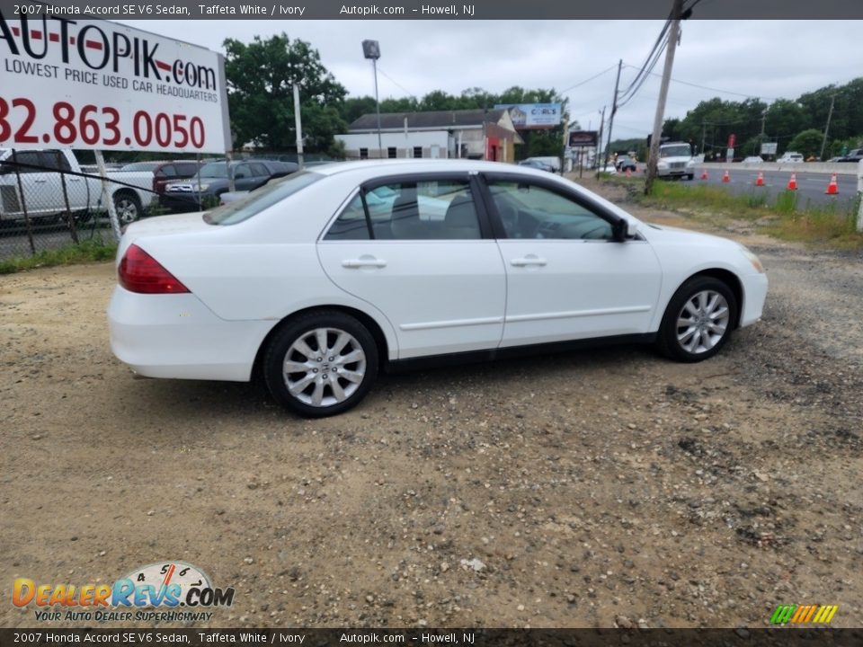 2007 Honda Accord SE V6 Sedan Taffeta White / Ivory Photo #3