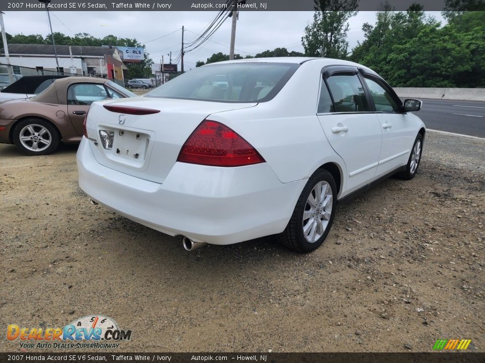 2007 Honda Accord SE V6 Sedan Taffeta White / Ivory Photo #4