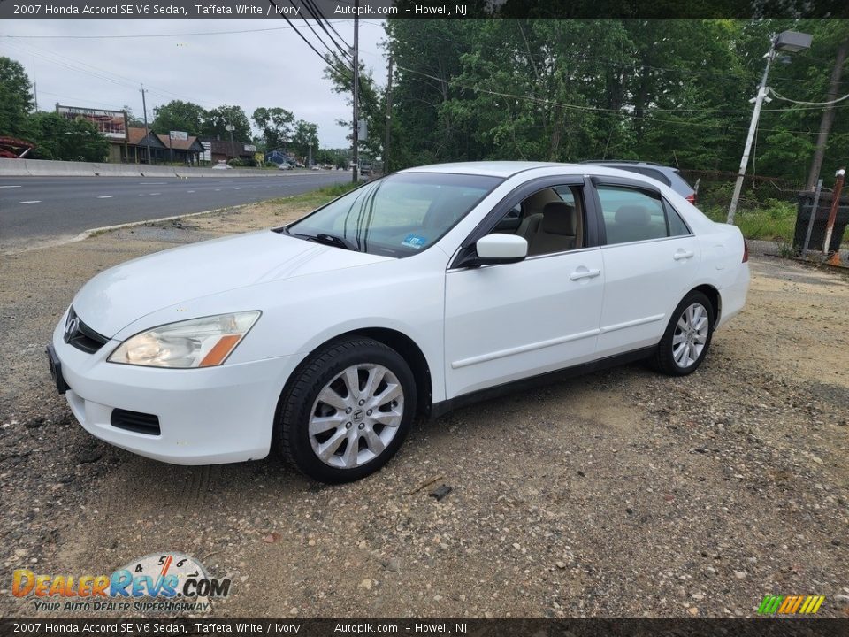 2007 Honda Accord SE V6 Sedan Taffeta White / Ivory Photo #7