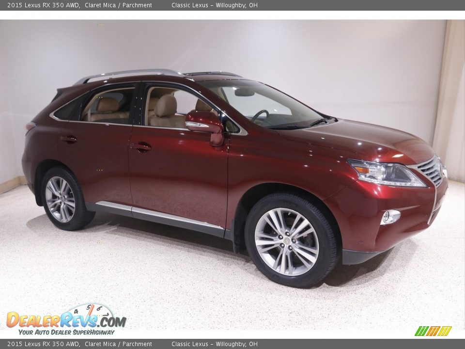 2015 Lexus RX 350 AWD Claret Mica / Parchment Photo #1