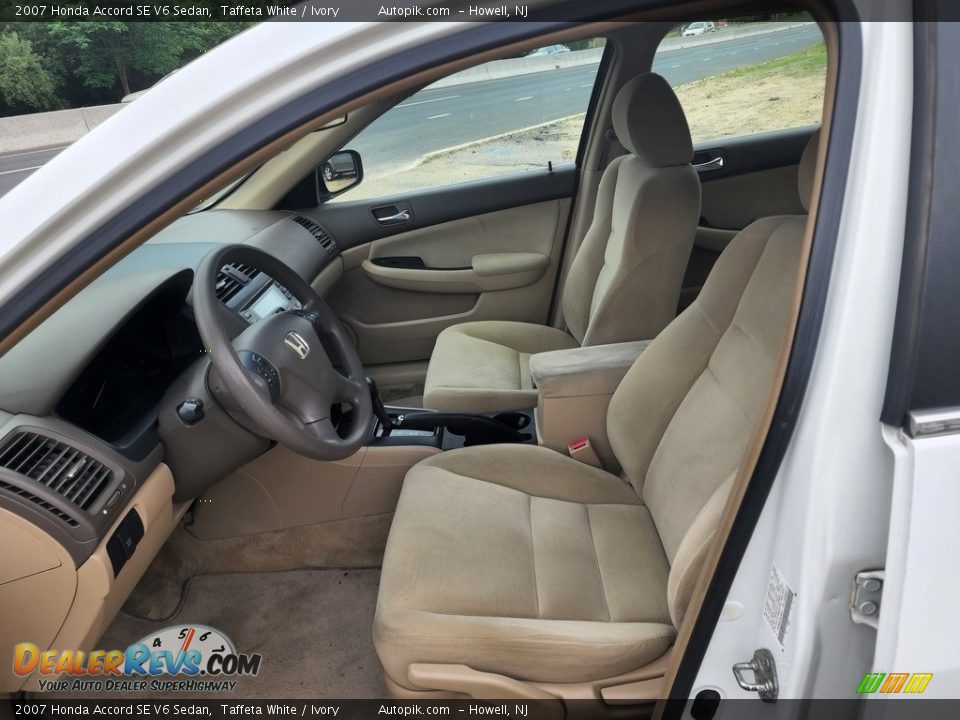 2007 Honda Accord SE V6 Sedan Taffeta White / Ivory Photo #9