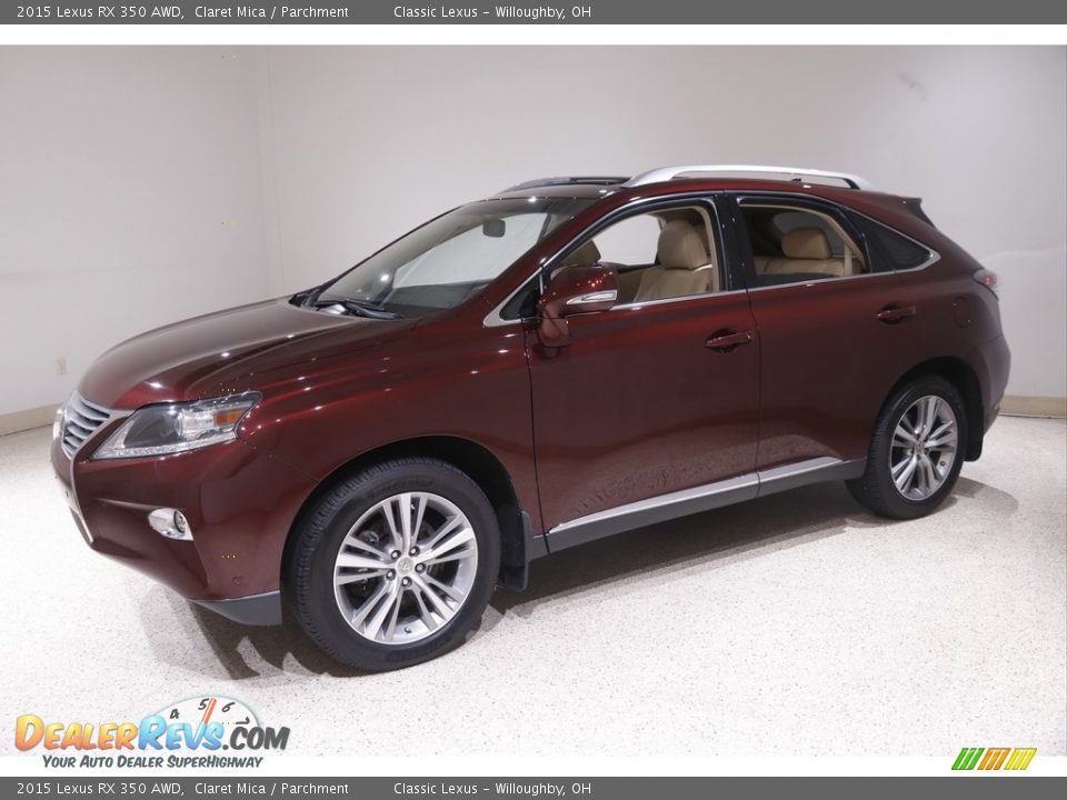 2015 Lexus RX 350 AWD Claret Mica / Parchment Photo #3