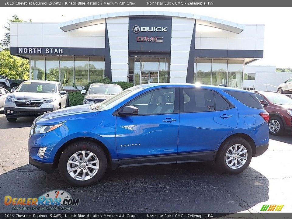 2019 Chevrolet Equinox LS AWD Kinetic Blue Metallic / Medium Ash Gray Photo #1