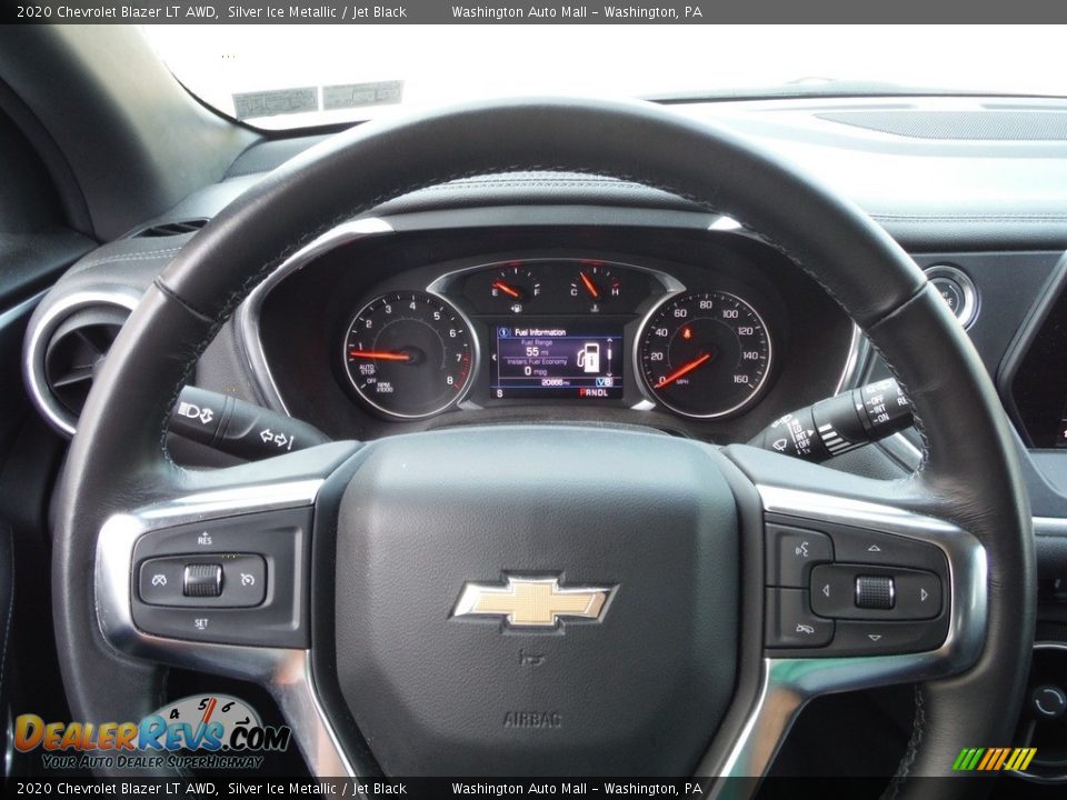 2020 Chevrolet Blazer LT AWD Silver Ice Metallic / Jet Black Photo #26