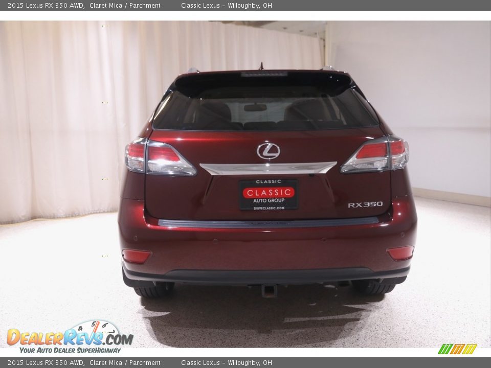 2015 Lexus RX 350 AWD Claret Mica / Parchment Photo #22