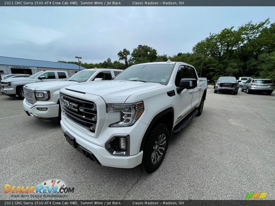 2021 GMC Sierra 1500 AT4 Crew Cab 4WD Summit White / Jet Black Photo #1