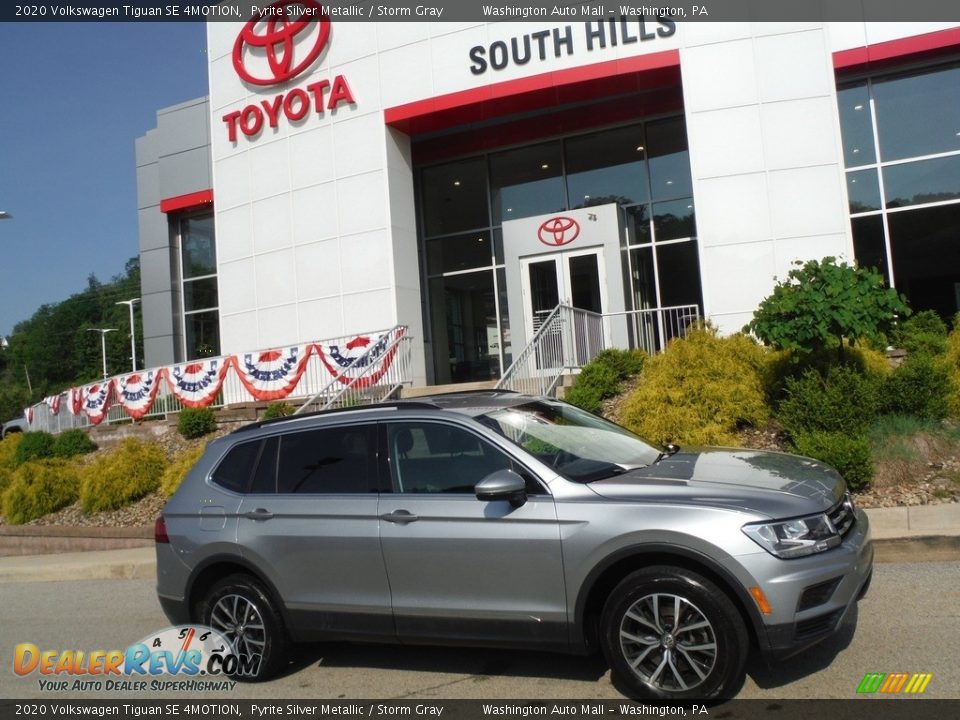 2020 Volkswagen Tiguan SE 4MOTION Pyrite Silver Metallic / Storm Gray Photo #2