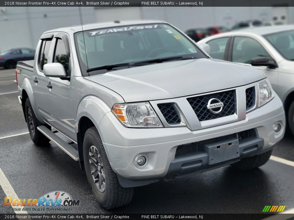 2018 Nissan Frontier Pro-4X Crew Cab 4x4 Brilliant Silver / Graphite Photo #3